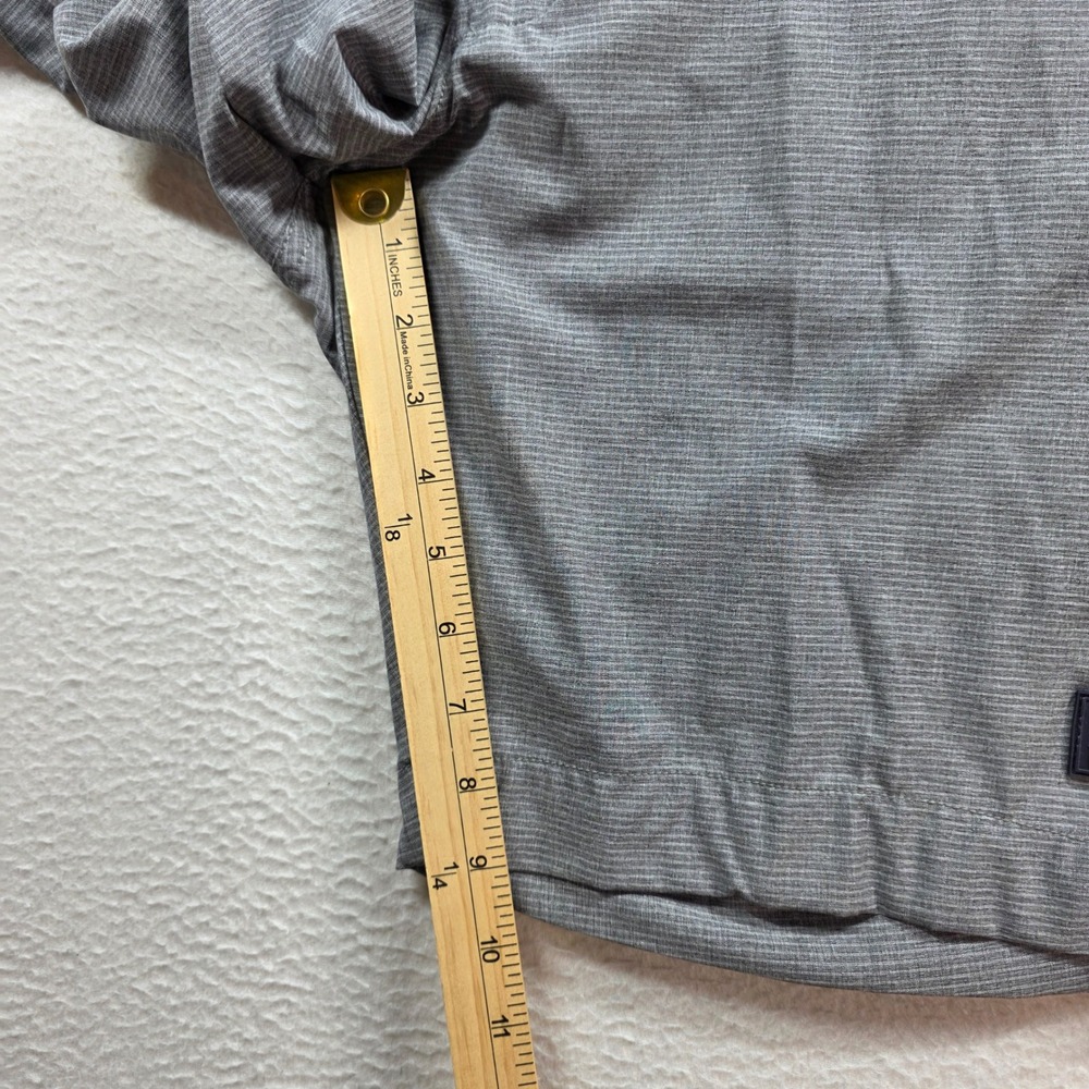 Vintage 1946 Golf Shorts Mens 38 Grey Performance Stretch Micro Stripe New - Picture 9 of 12